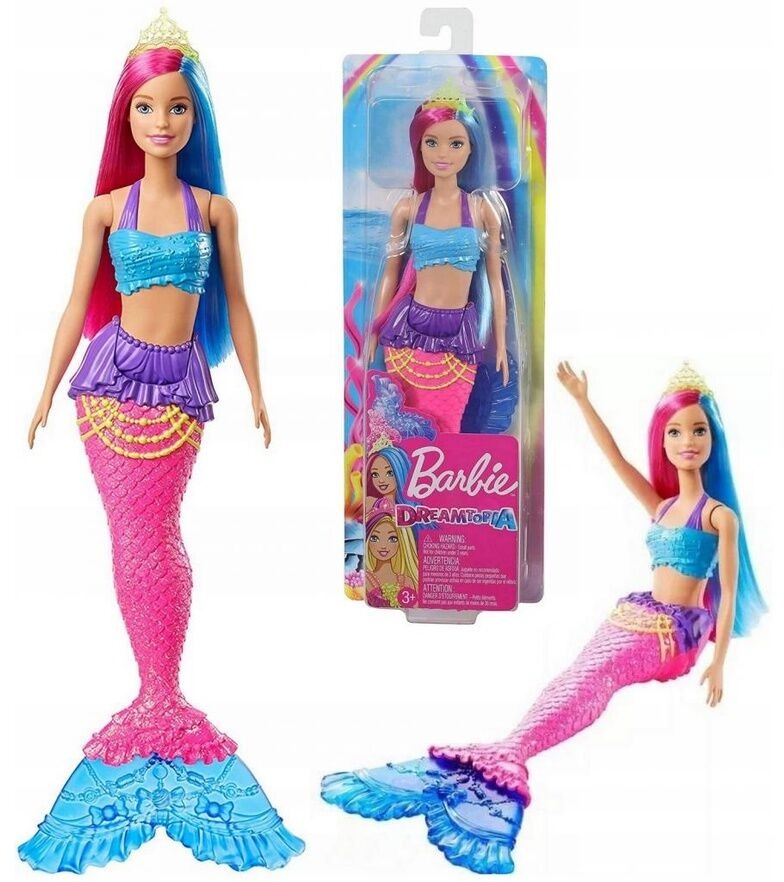 Barbie Dreamtopia Syrenka Kolorowy Ogon GJK08