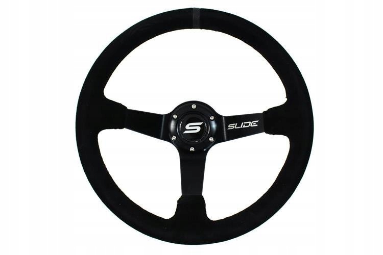 Kierownica Drift sportowa Kjs 350mm et:90mm Zamsz