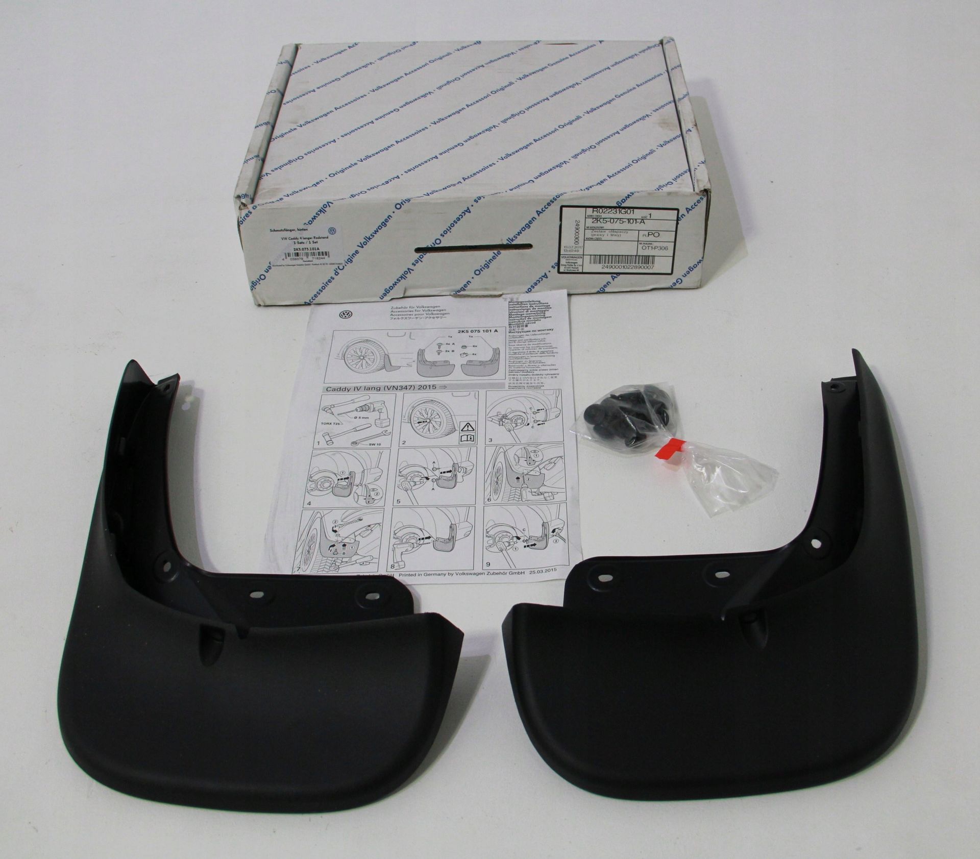 Vw Caddy Chlapacze Tył Tylne Zestaw 2K5075101A