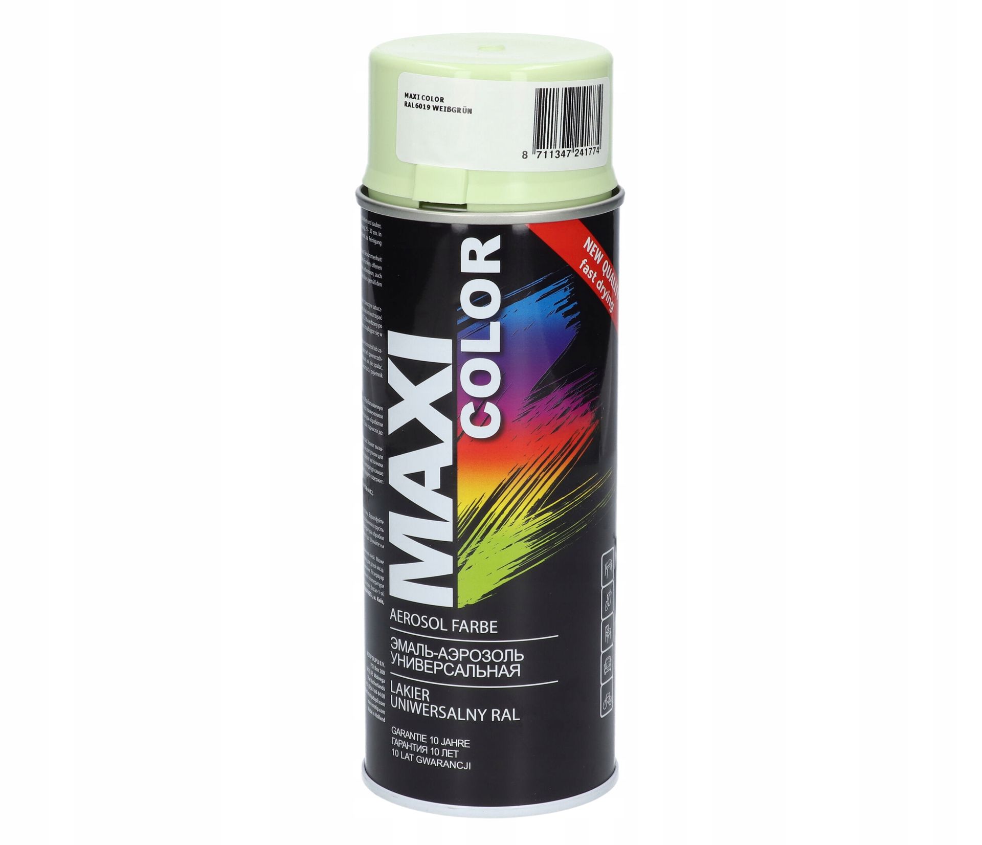 Lakier Motip Maxi Color 400 ml Spray Ral 6019 seledynowy