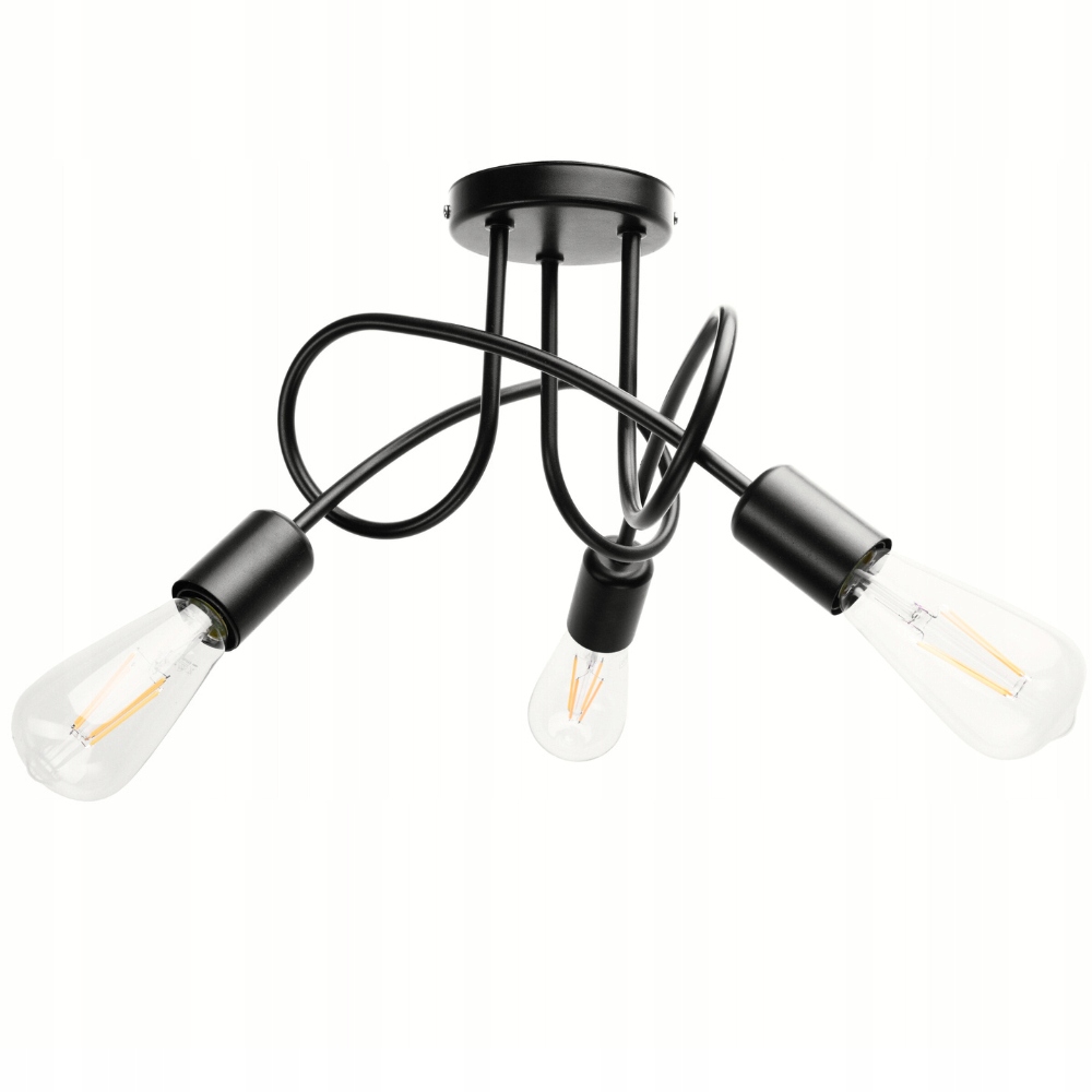 Lampa Sufitowa Wisząca Do Sufitu Pokoju Plafon Loft Modern Edison Żyrandol