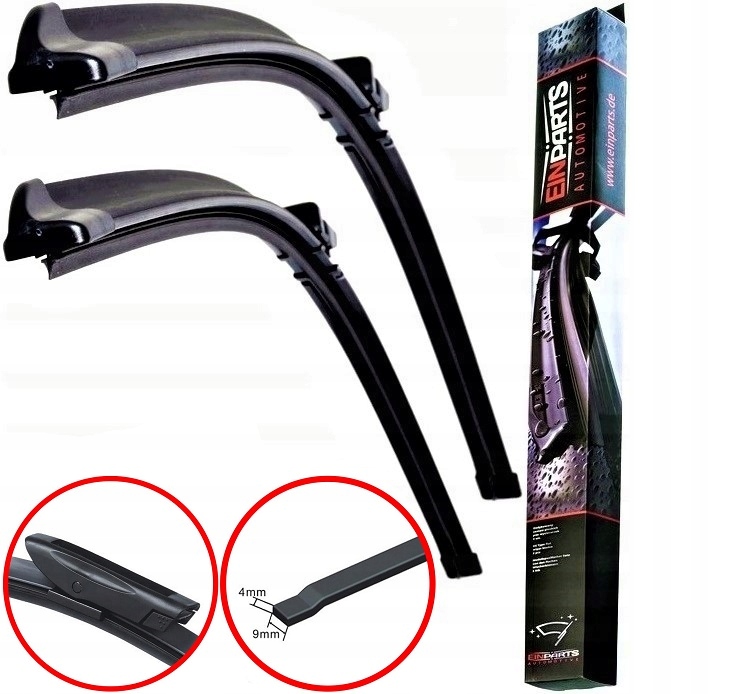 Renault Scenic 2 II (2004-2009) Wycieraczki Pióra Przód Zestaw Dedykowany