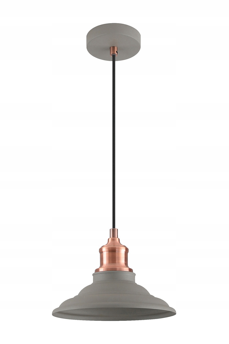 Oprawa sufitowa Loret M, E27 pojedyncza szara Gtv