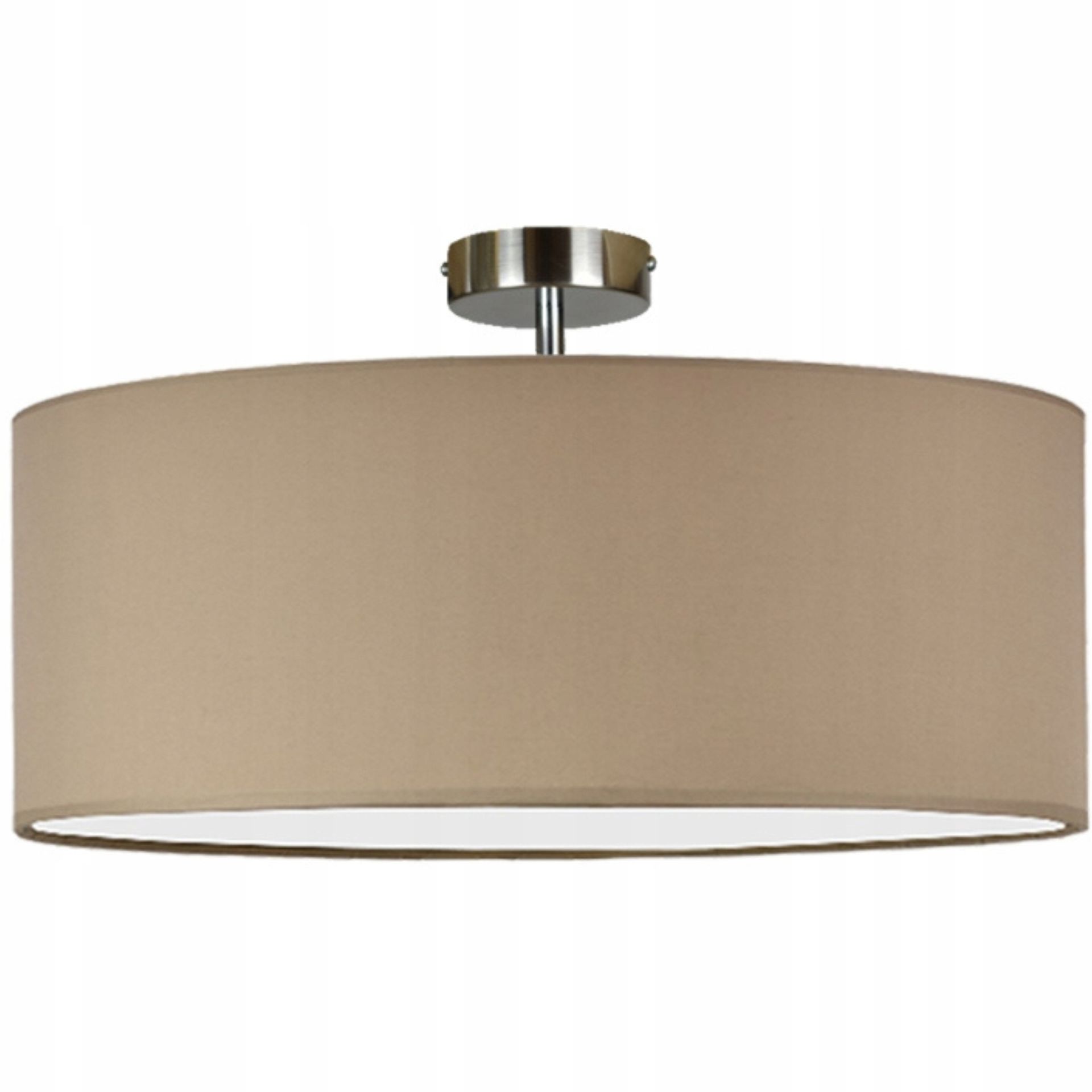 Lampa sufitowa żyrandol plafon Led abażur E27 cappucino Blues 40cm