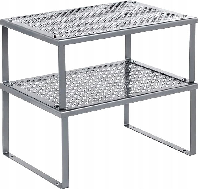 Songmics Kuchenny organizer regał półki na blat do szafki 2 szt metal