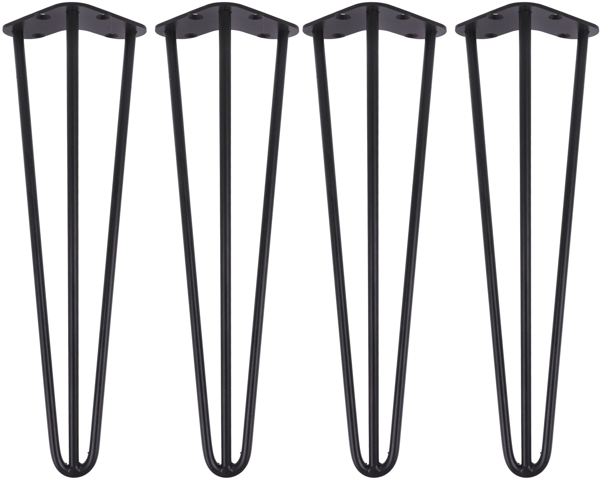 Nogi Metalowe Hairpin Legs 31cm 3 pręty 4 sztuki