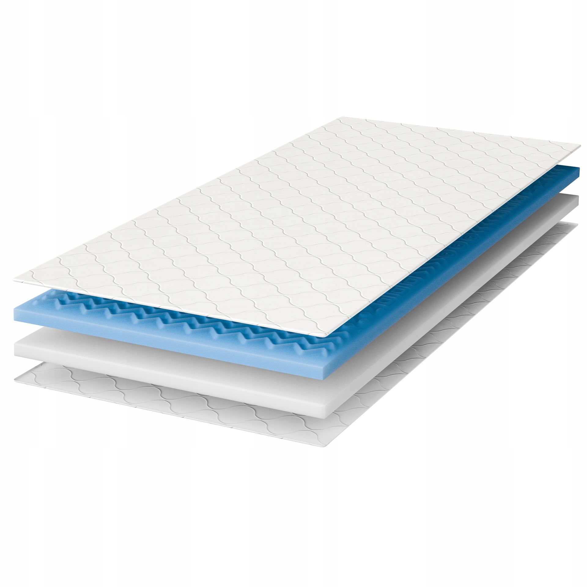 Materac 120x190 nawierzchniowy masujący nakładka topper 8 cm Jasmine H2/H3