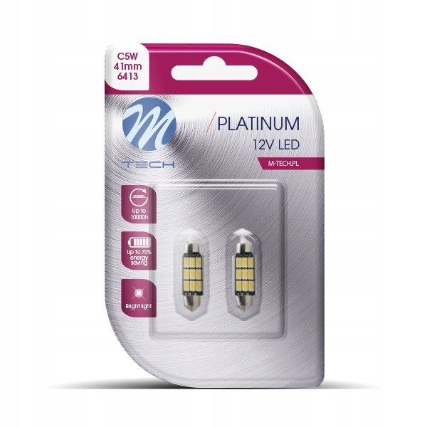 Dioda C5W C10W 41mm rurkowa 12V biały ciepły