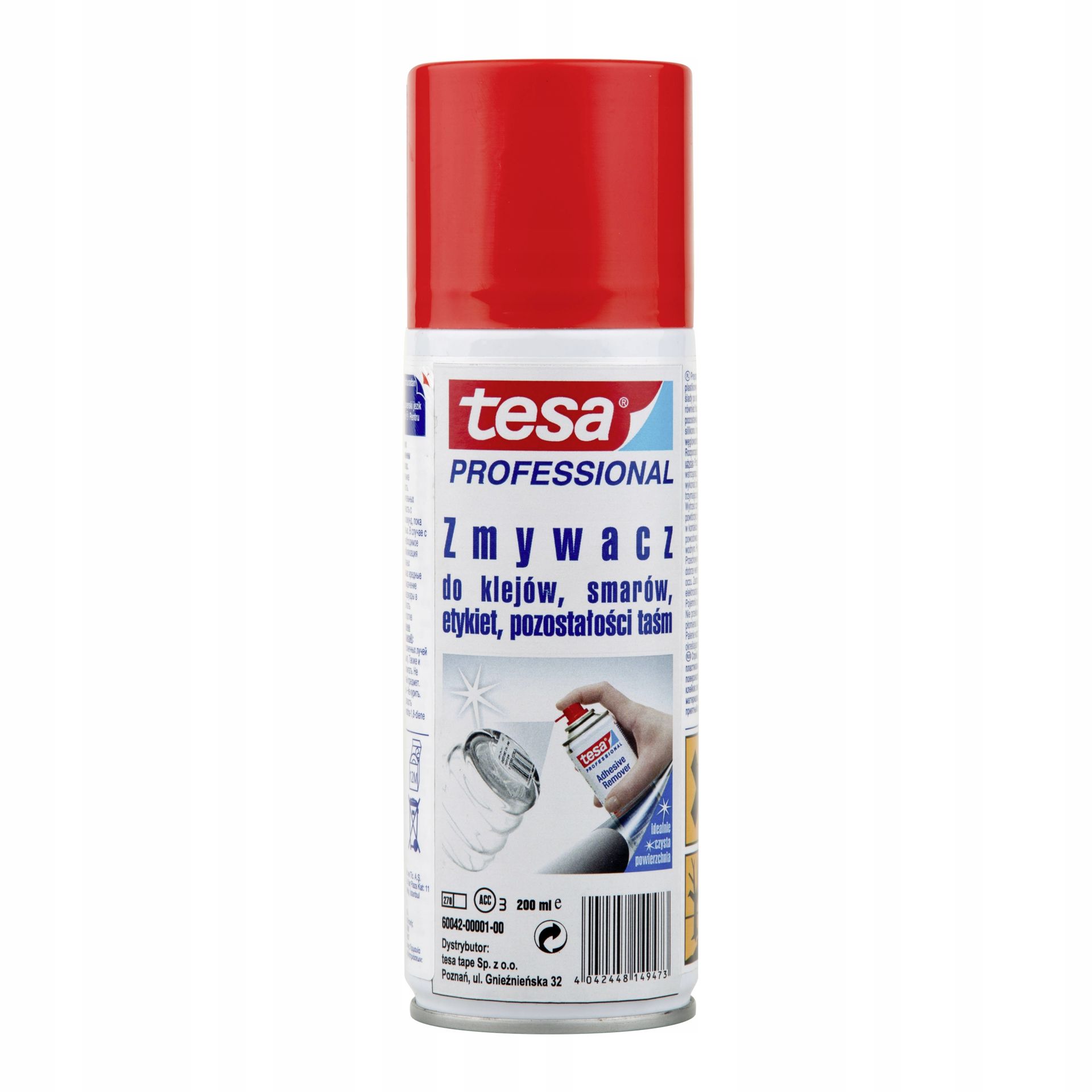 Tesa Środek zmywacz w sprayu do usuwania kleju etykiet naklejek taśmy 200ml