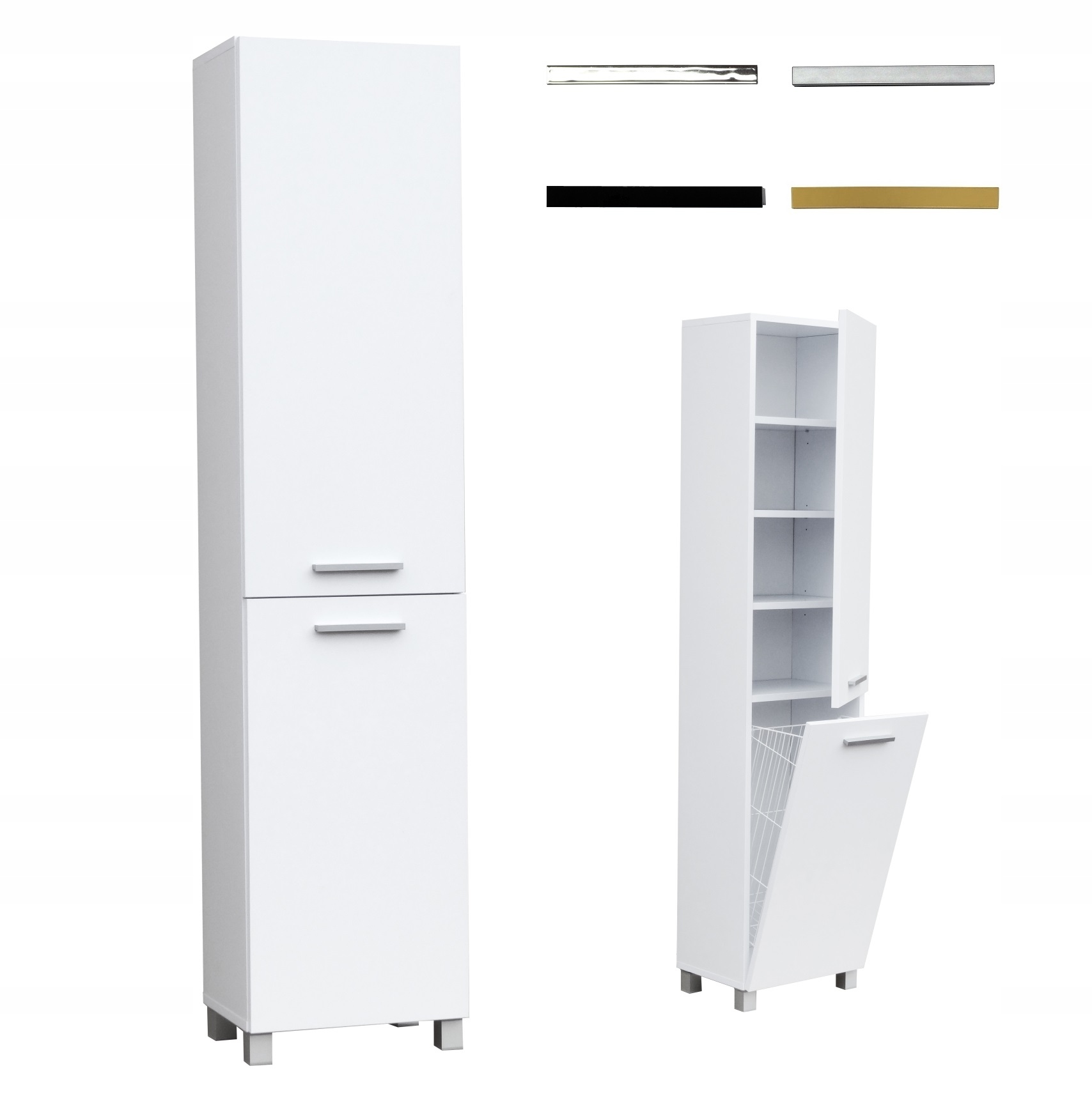 Szafka Słupek łazienkowy na nóżkach z koszem Producent Kod: 420K