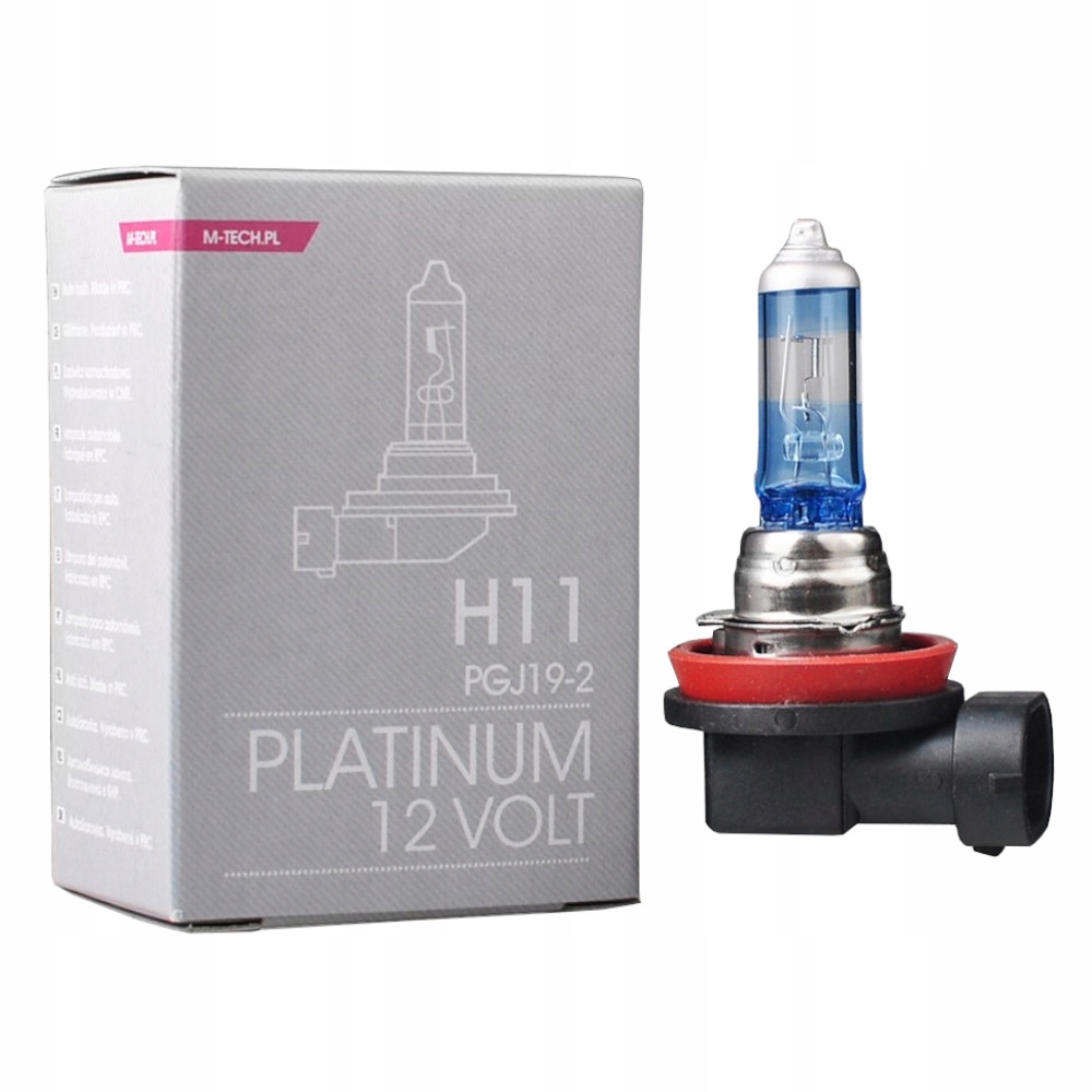 Żarówka H11 Platinum 12V 55W Plus 130% M-tech