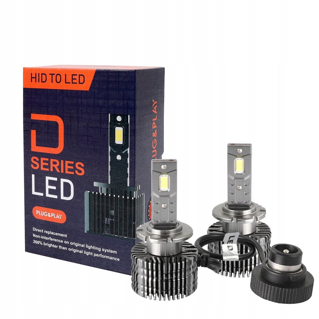 Zestaw D4S Hid to Led 6000K 35W 2szt Canbus