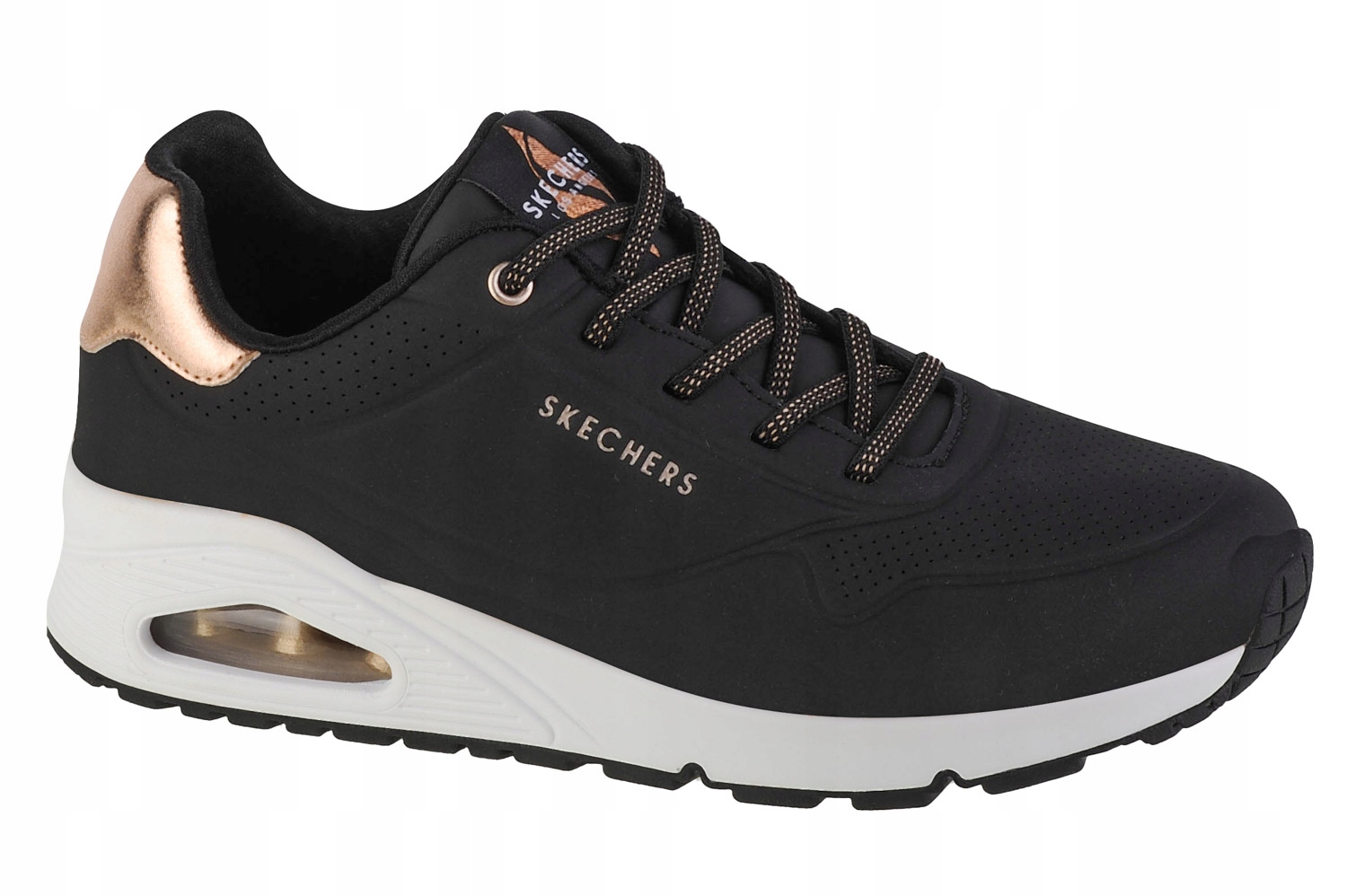 Outlet Damskie sneakers Skechers Uno-Shimmer Away 155196-BLK r.37