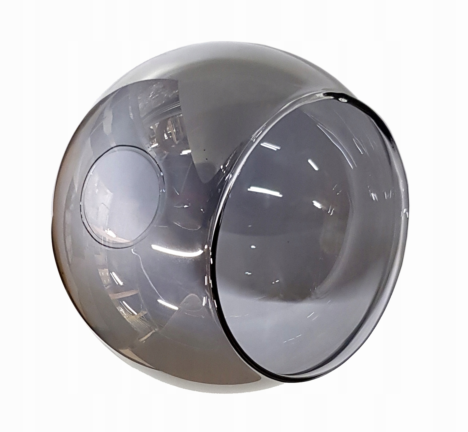 Klosz Szklany do lamp na E27 Kula dymna szara