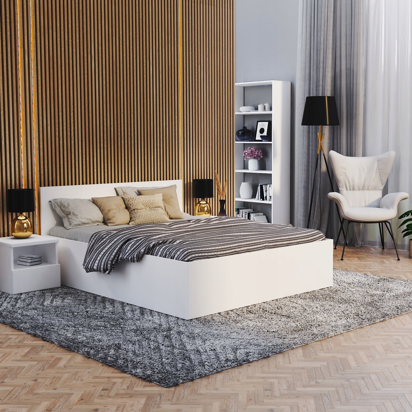 Łóżko 160x200 stelaż Panama D