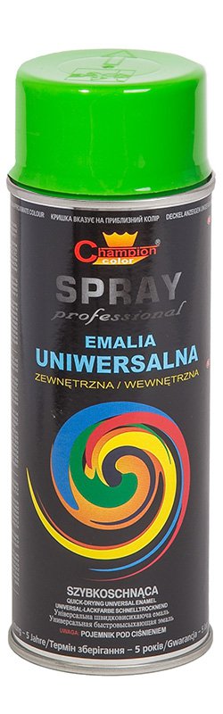 Emalia Lakier Farba Spray Ral 6018 Zielony Jasny