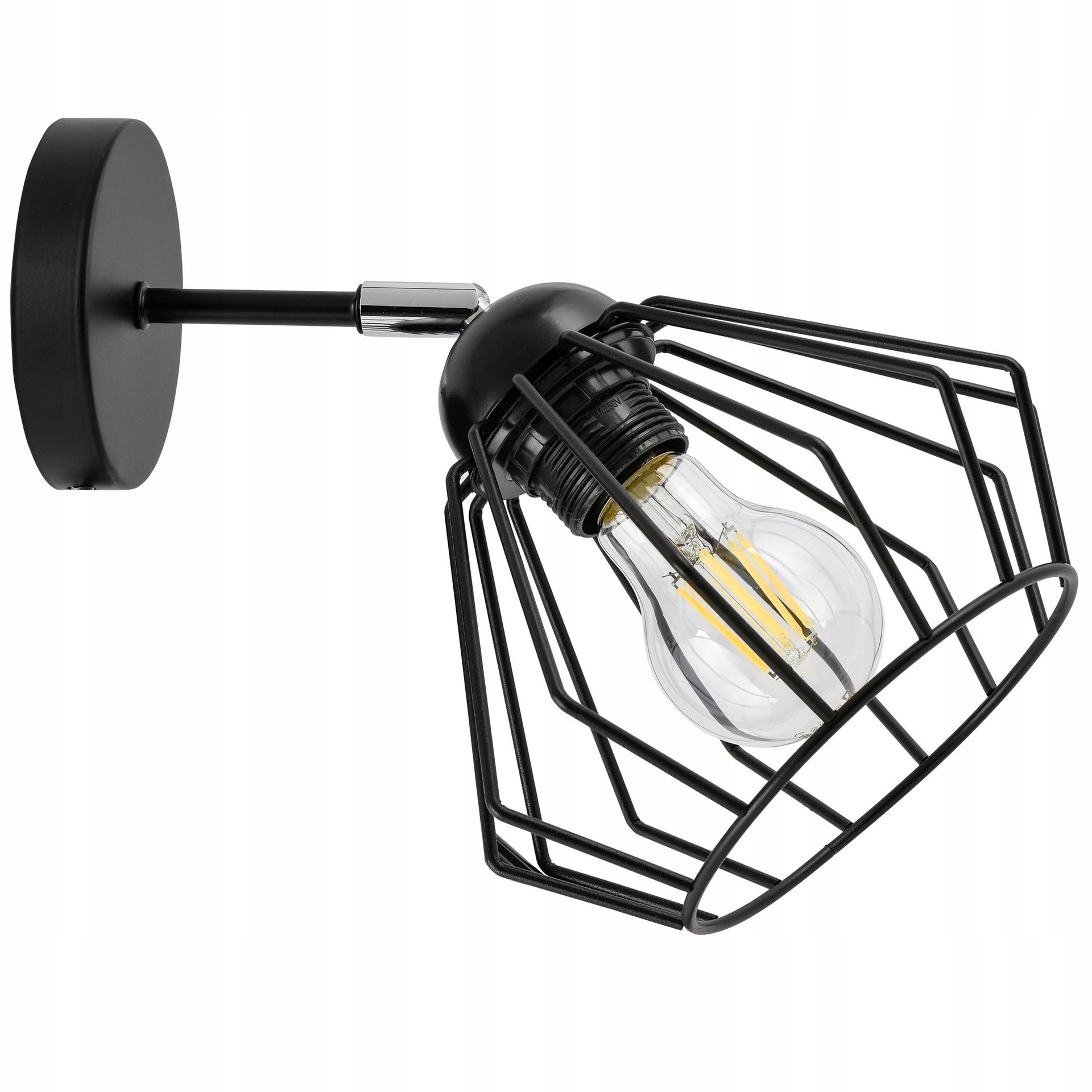 Lampa Ścienna sufitowa Kinkiet Loft Edison Led
