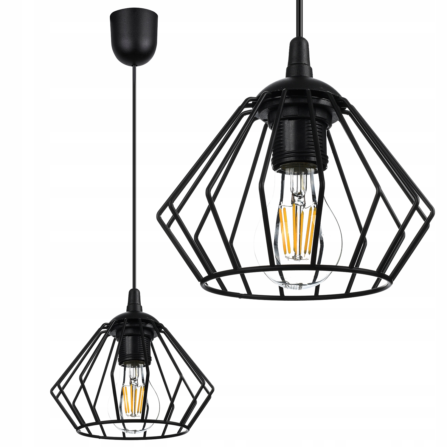 Lampa Wisząca Sufitowa Żyrandol Brylant Led