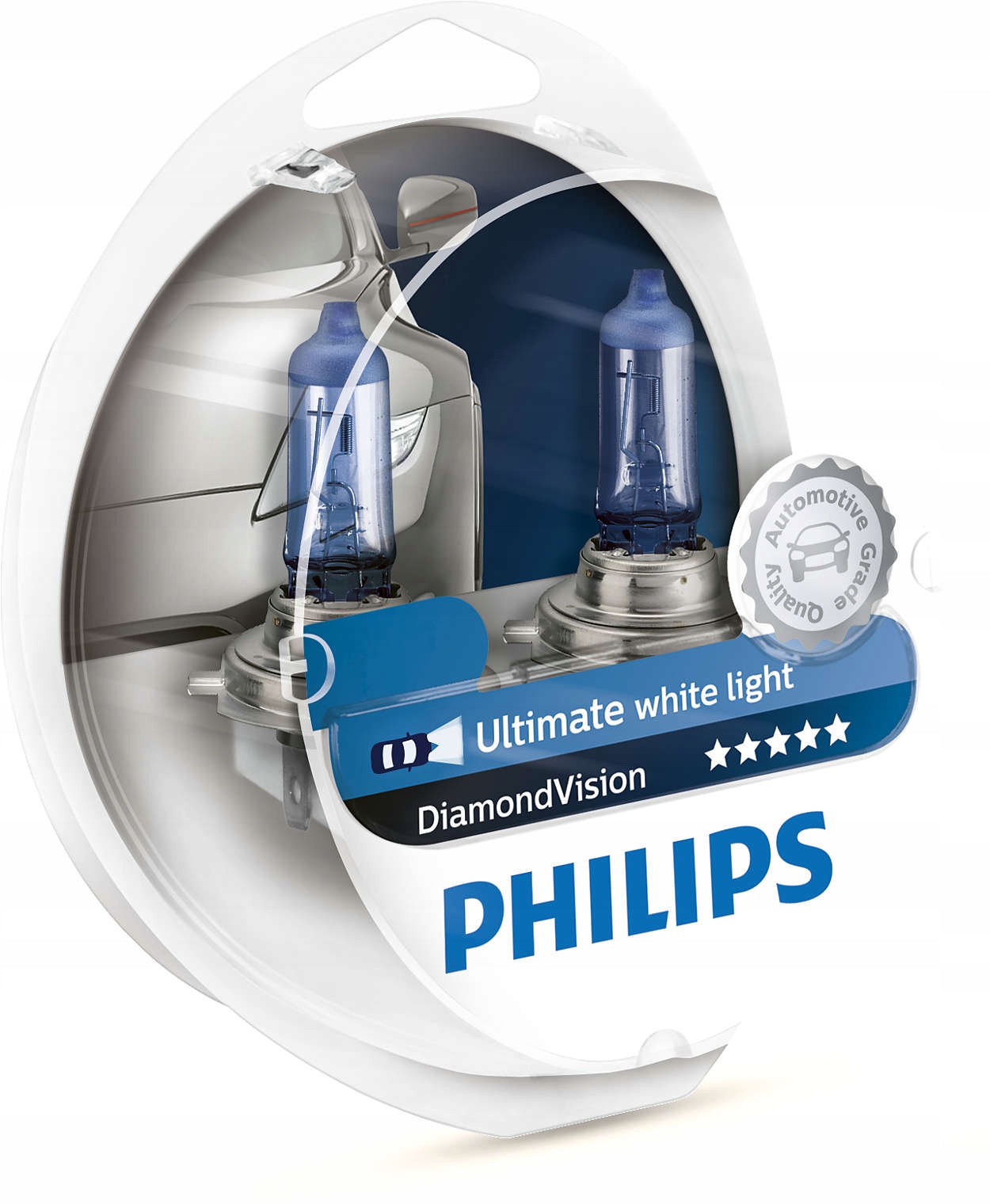 Żarówki H1 Philips Diamond Vision Biała Barwa P14,5S 55W
