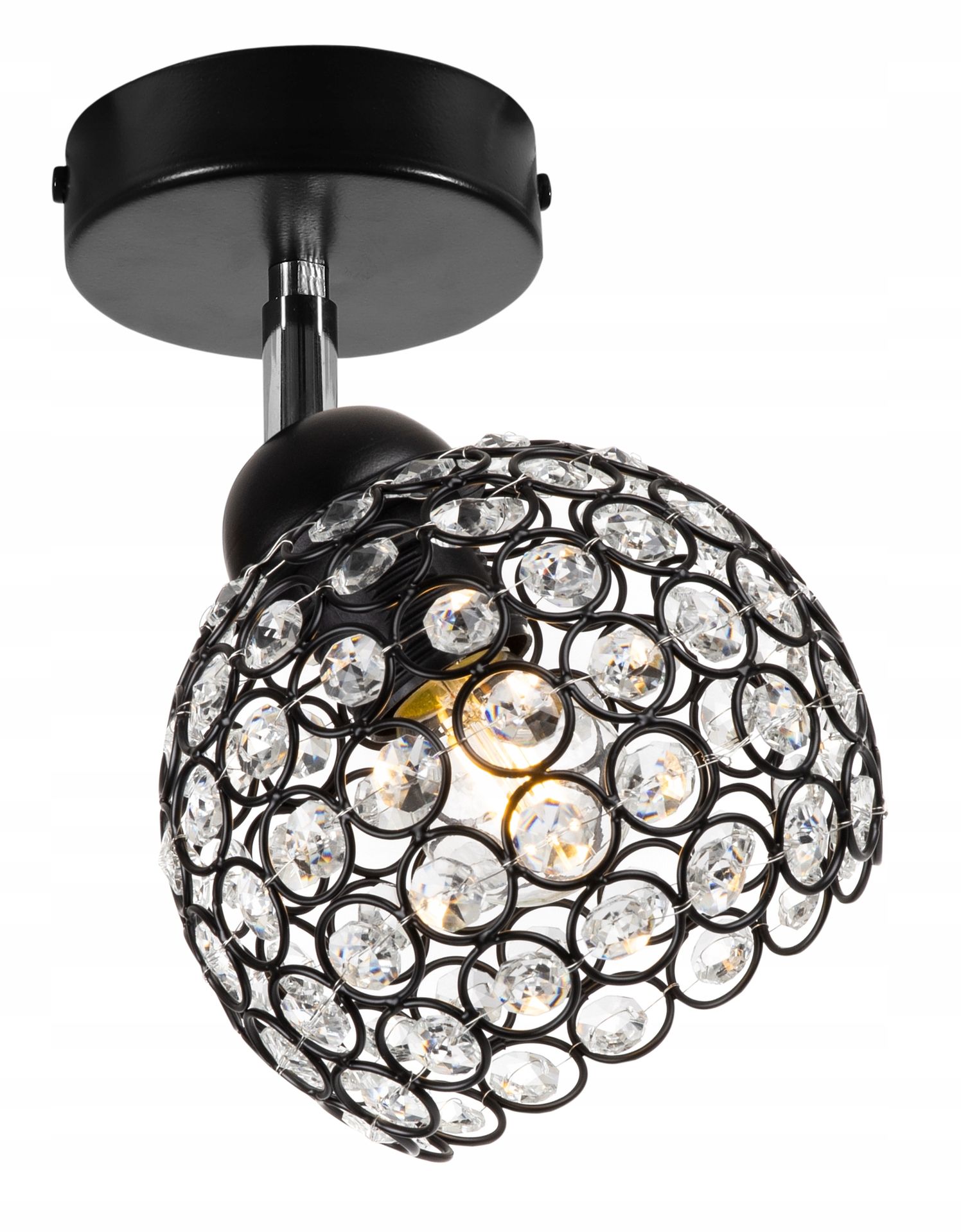 Lampa Sufitowa Nowoczesna Kula Kryształki Led
