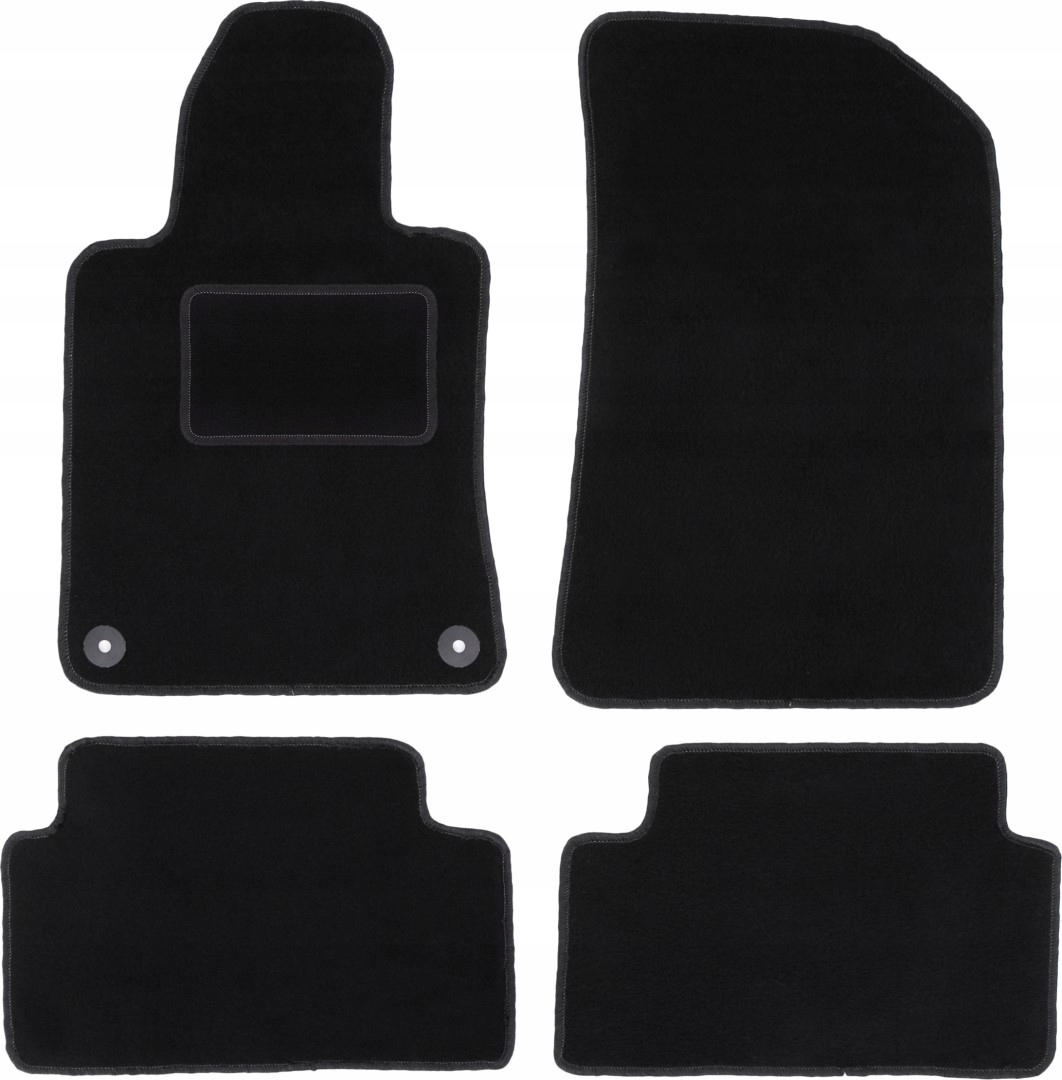 dywaniki czarne do: Peugeot 508 I sedan, kombi, Sw, Rxh 2010-2018