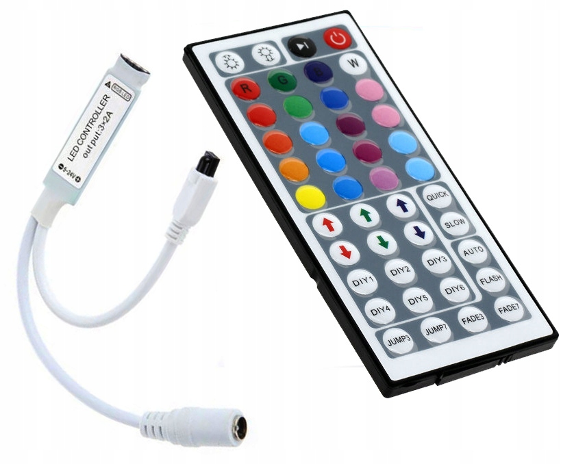 Kontroler 44 Key do Taśm Led Rgb Sterownik na podczerwień Ir