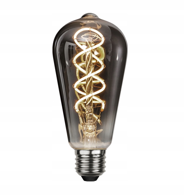 Żarówka Ozdobna Led E27 ST64 6W Dymiona Spiralna