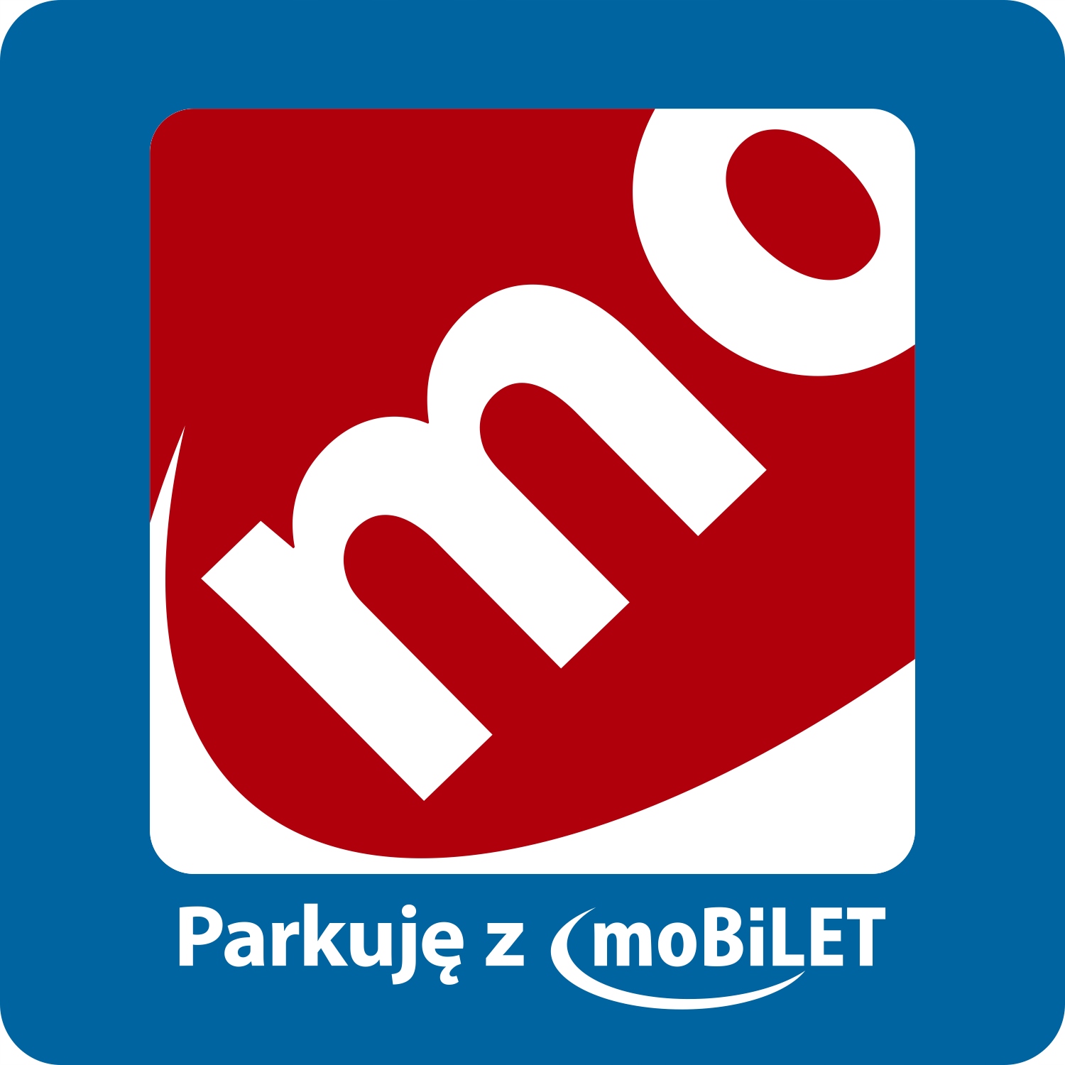 Naklejka parkingowa moBiLET na szybę 5 cm