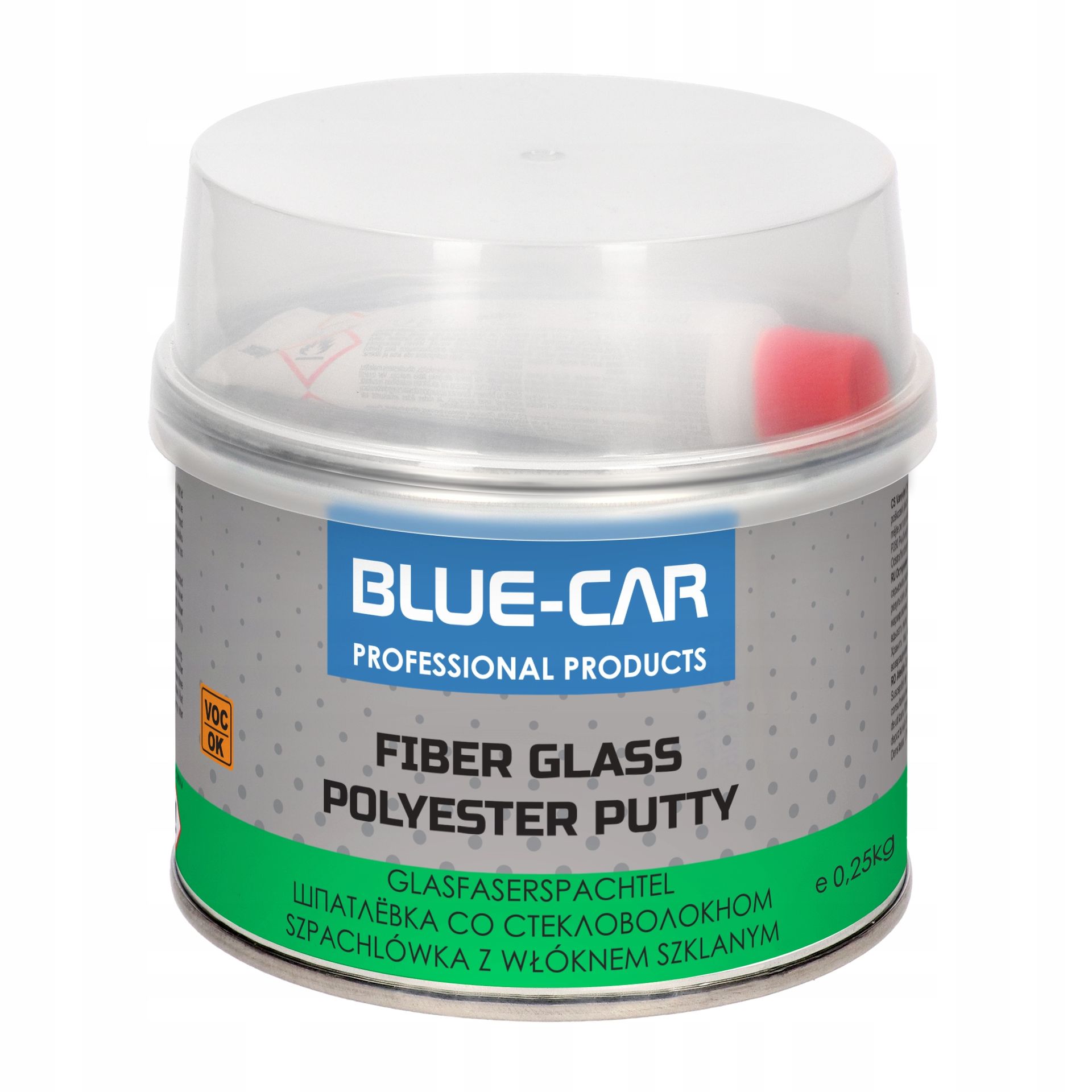 Blue-car Szpachla Szpachlówka Z Włóknem Szklanym 250G Utwardzacz