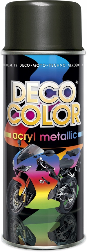 Deco Color Czarny Metalik Akryl Spray 400ml