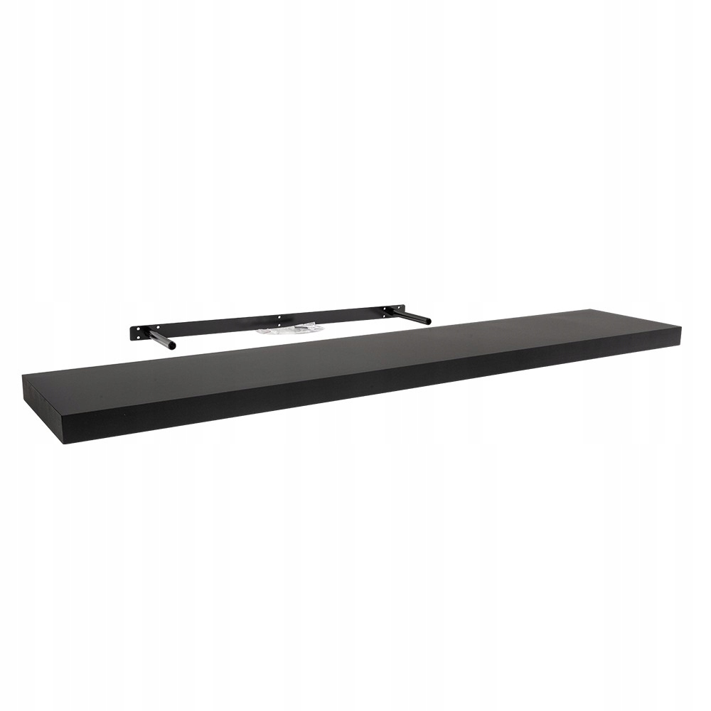 Półka ścienna samowisząca Fs 118x23 Czarny
