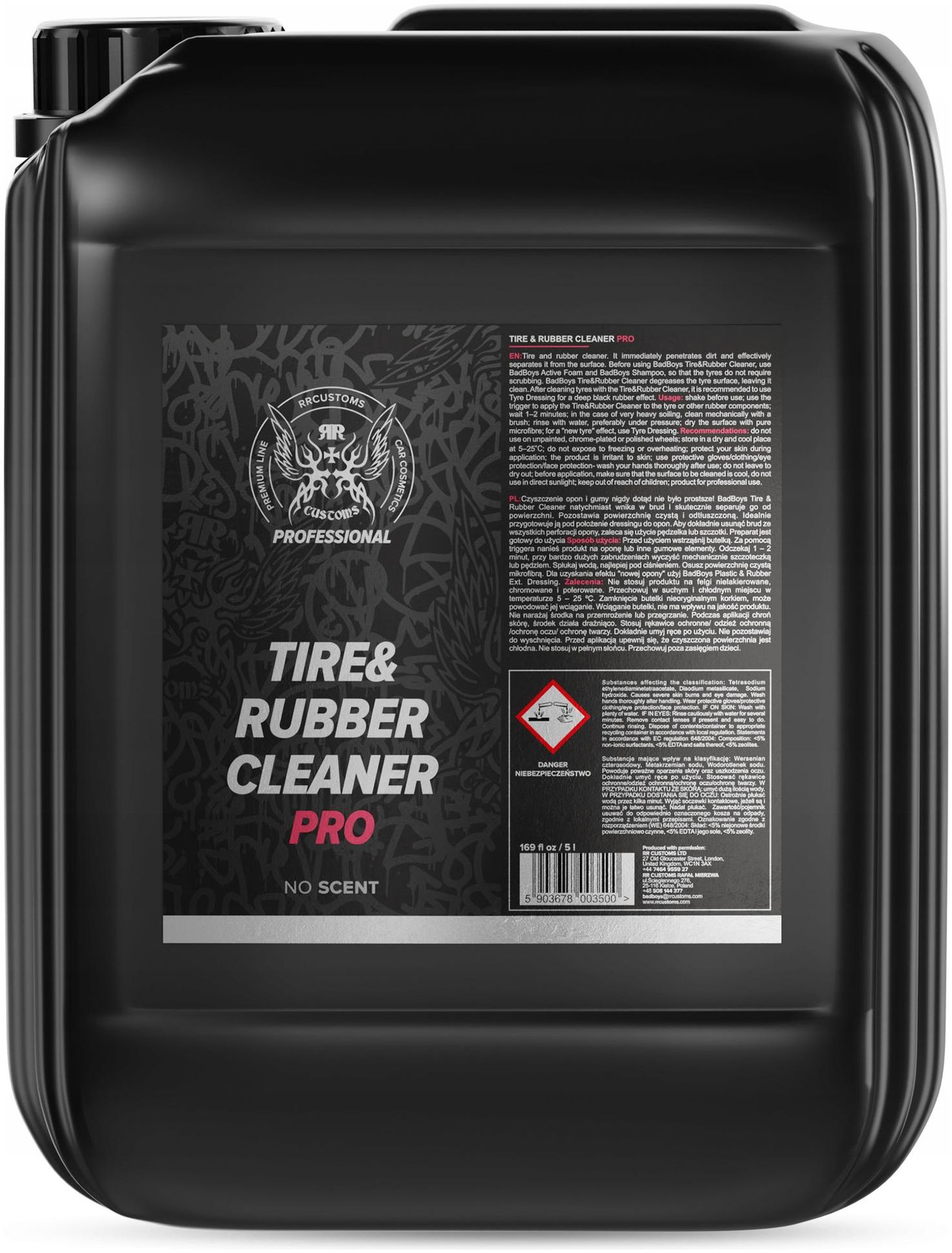Rr Customs Rrc Bad Boys Tire Rubber Cleaner Pro 5l