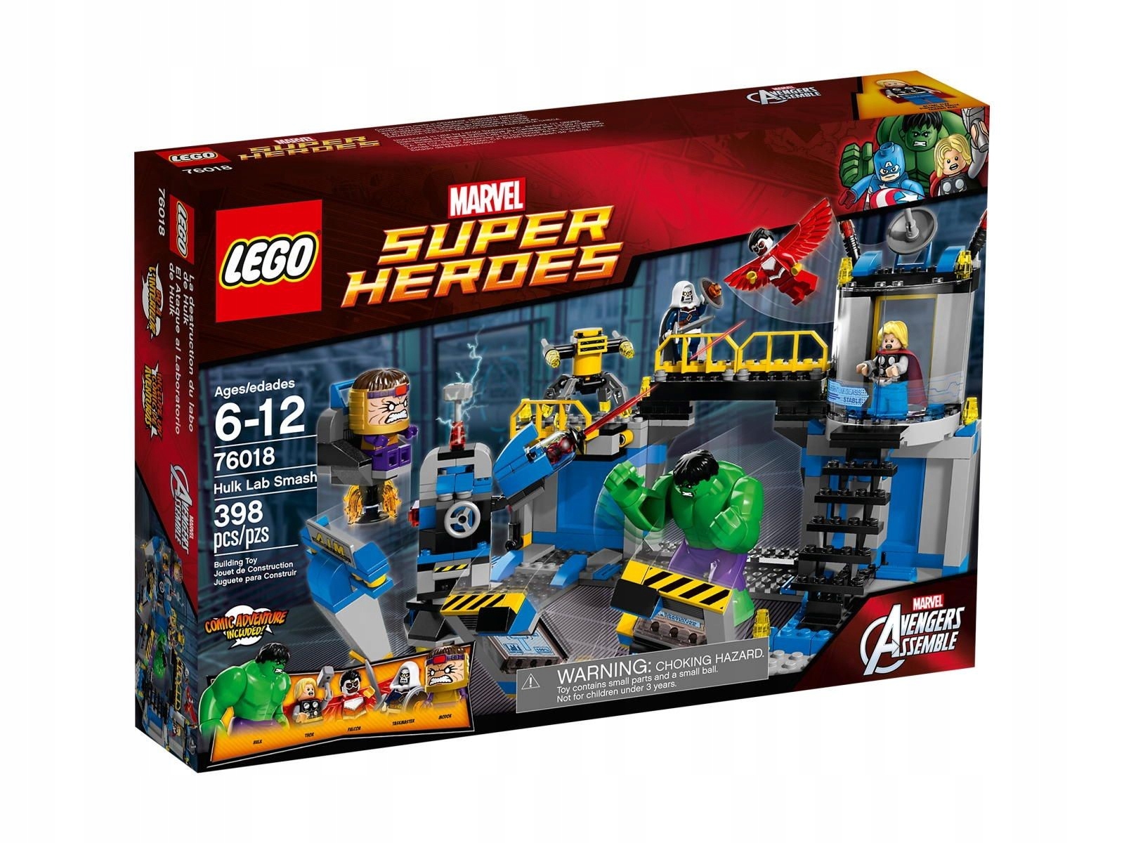 Lego 76018 Marvel Heroes Zniszczenie Laboratorium Hulka
