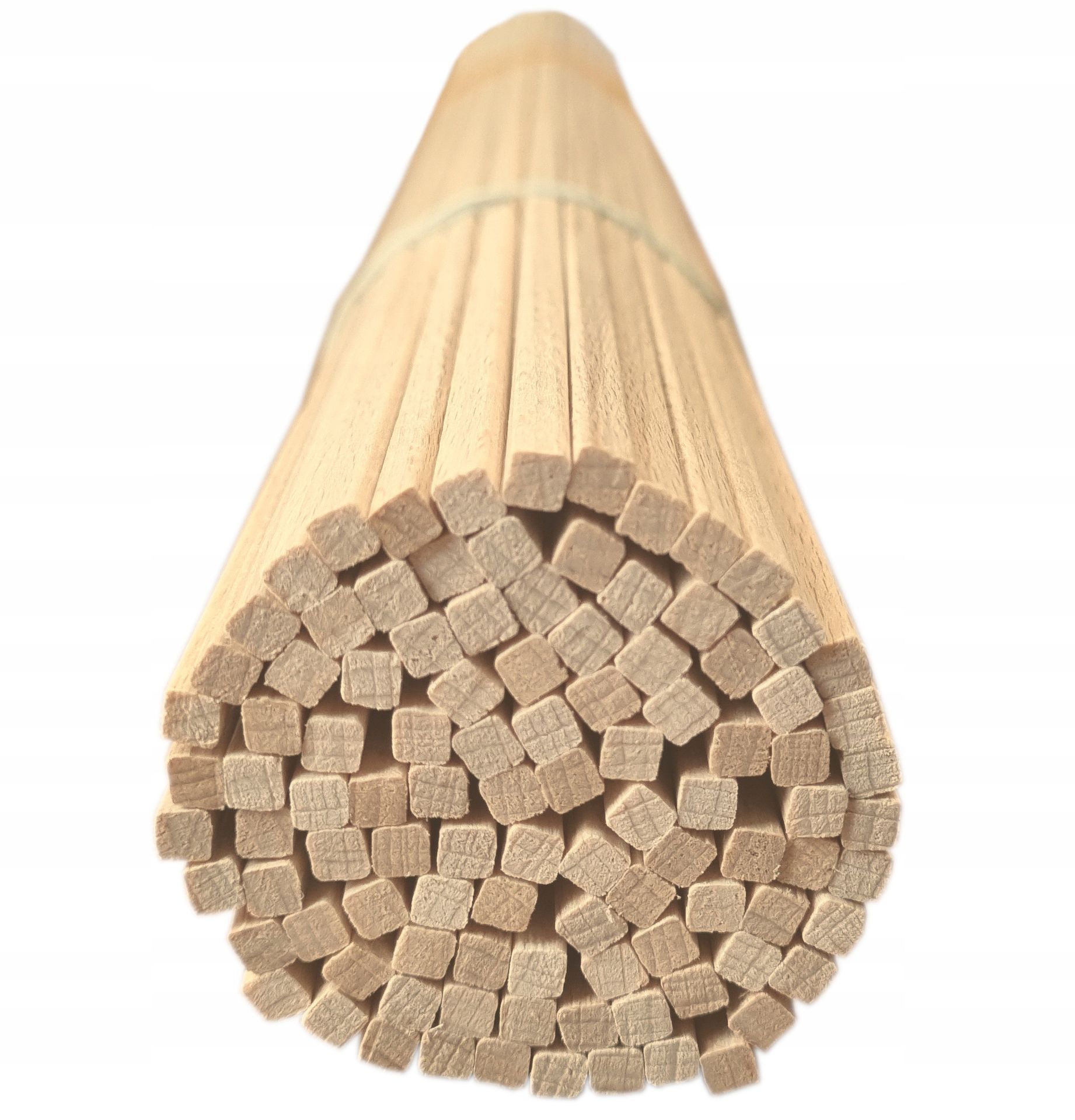 Patyki do Waty Cukrowej 30cm fi 4mm Kwadratowe Buk 100szt Solidne