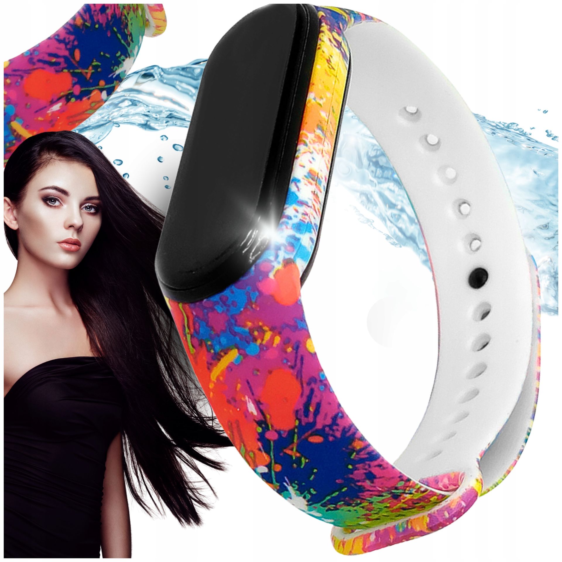 Pasek opaska do xiaomi mi band 5 6 7 kolorowa dla dzieci wytrzymała mocna