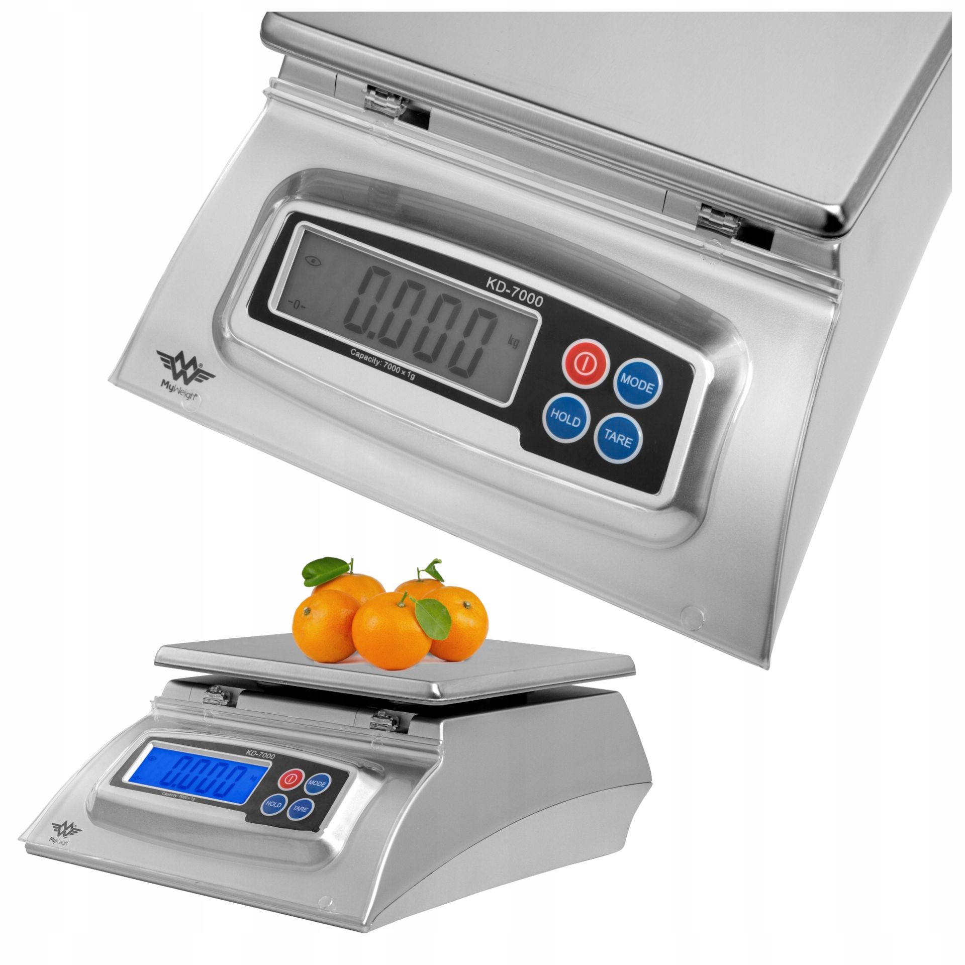 Waga Elektroniczna Sklepowa Kuchenna Gastronomiczna 7kg 1g LCD Sensorwag