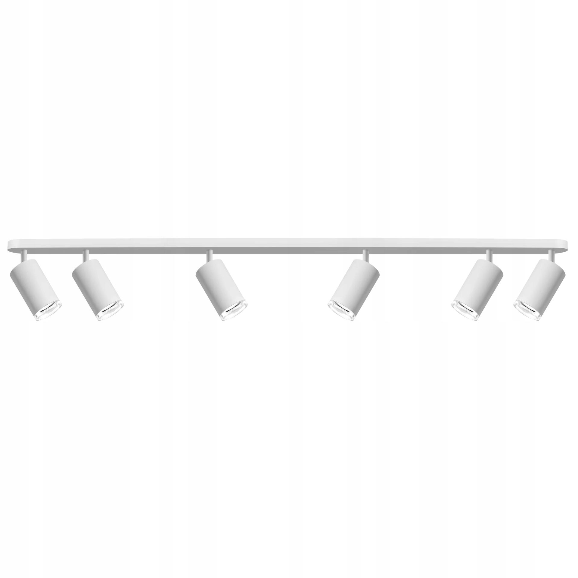 Lampa sufitowa listwa reflektorki regulowane biała nowoczesna 120 cm Polux
