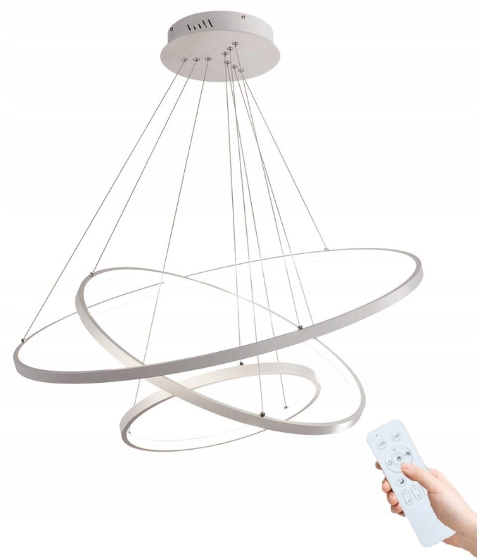 Lampa Wisząca Led 3 Ringi Sufitowa żyrandol 100W