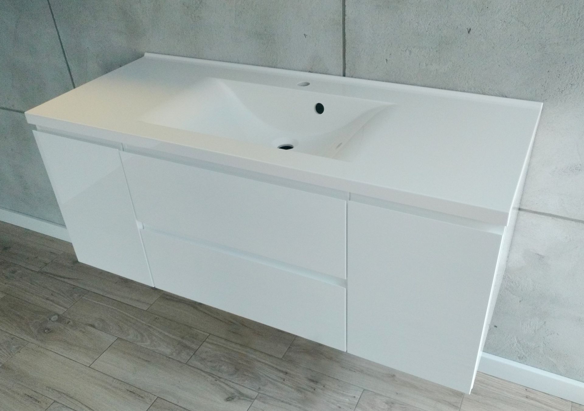 Szafka Z Umywalką 120 x 48 połysk samodomyk