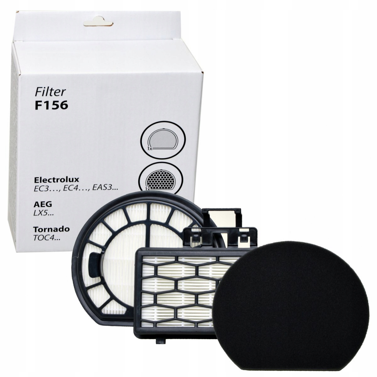 Zestaw 3 filtrów do odkurzacza Electrolux Ease C3.. C4.. AS3.. F156