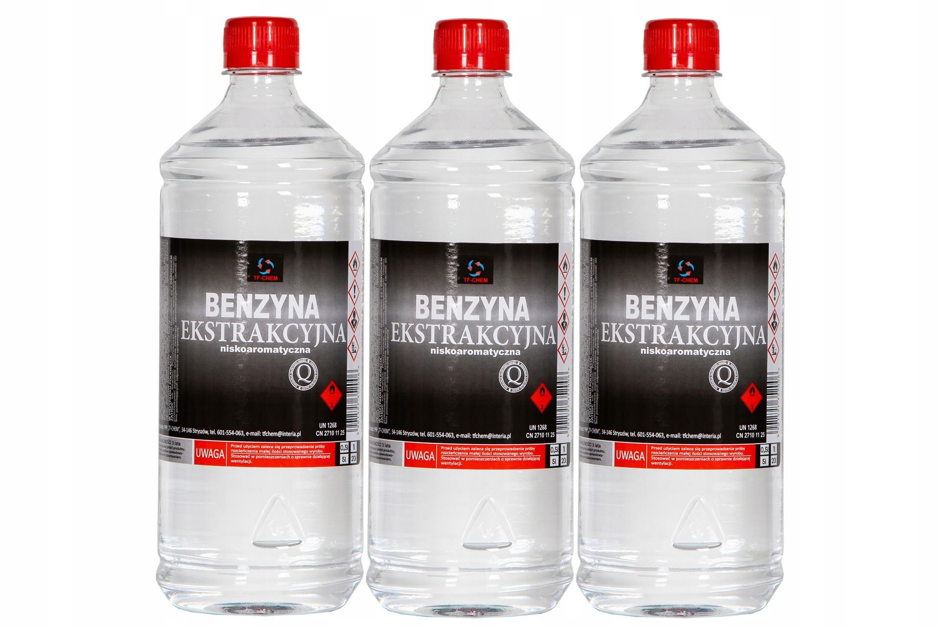 Benzyna Ekstrakcyjna 1l Niskoaromatyczna X 3 Szt
