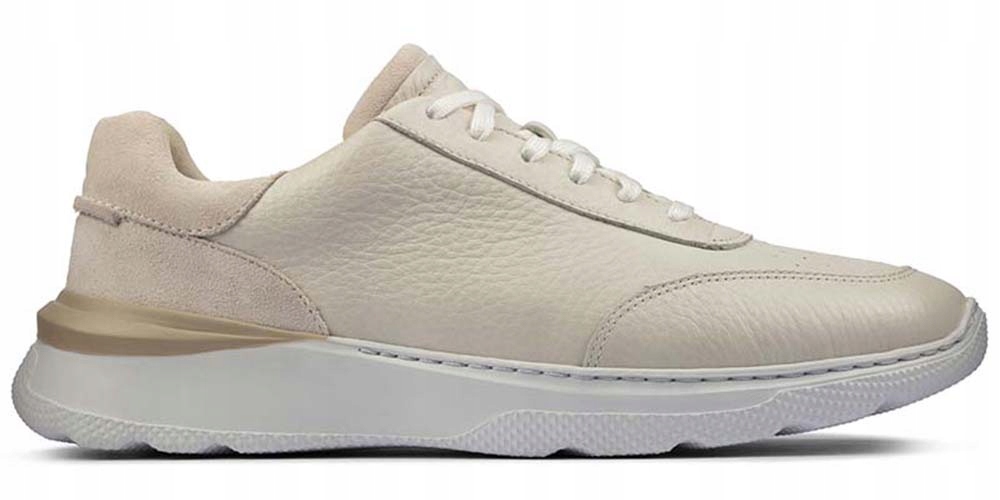 Buty sportowe męskie Clarks SprintLiteLace złamana biel skóra 40
