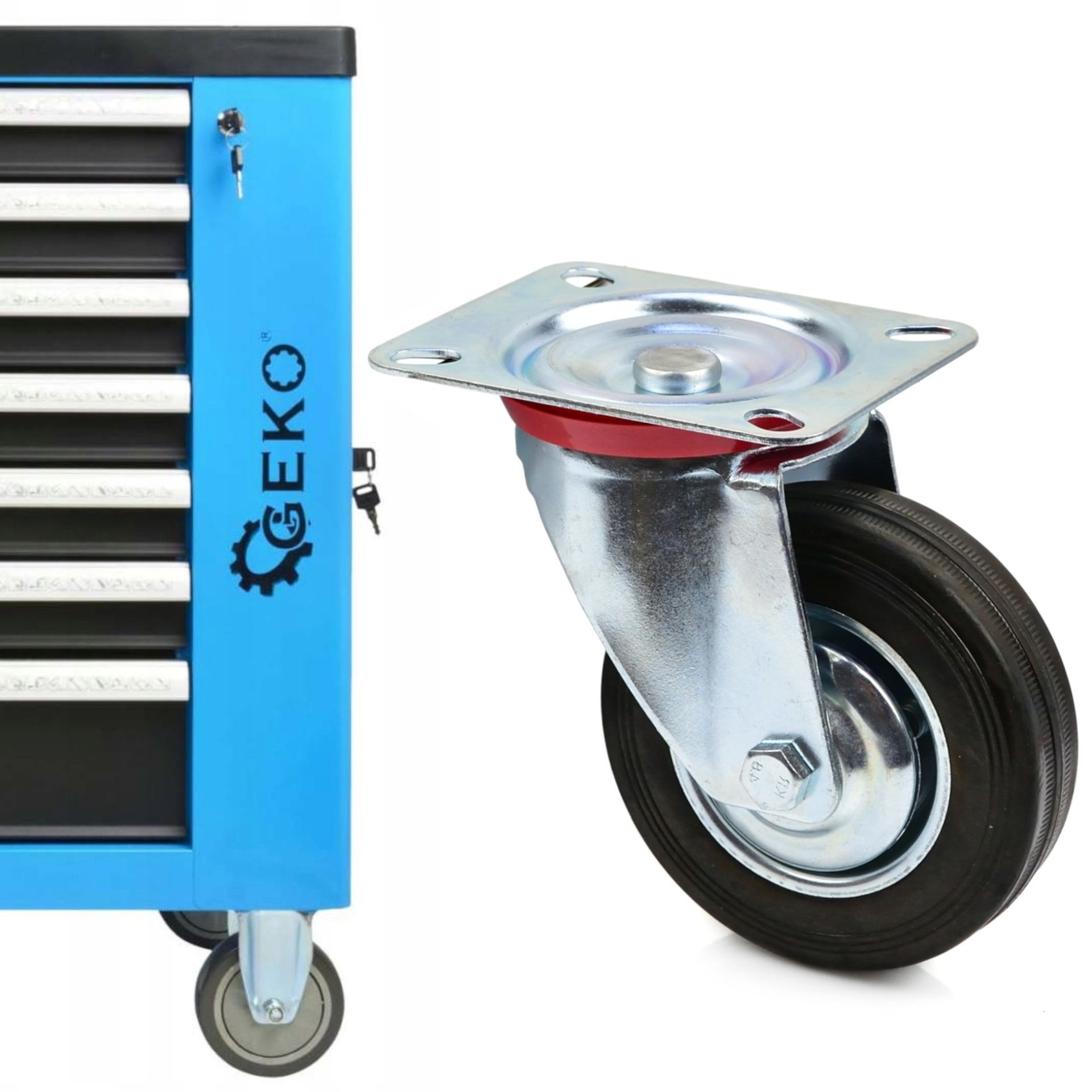 Koło Obrotowe Do Wózka Szafki G71514 100 mm Geko