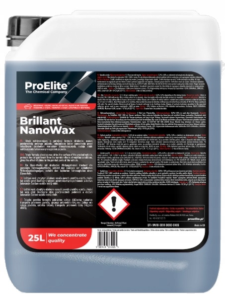 Wosk Na Mokro Brillant NanoWax 25L ProElite