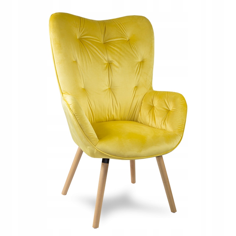 Fotel Uszak styl skandynawski Retro Salon F906Y