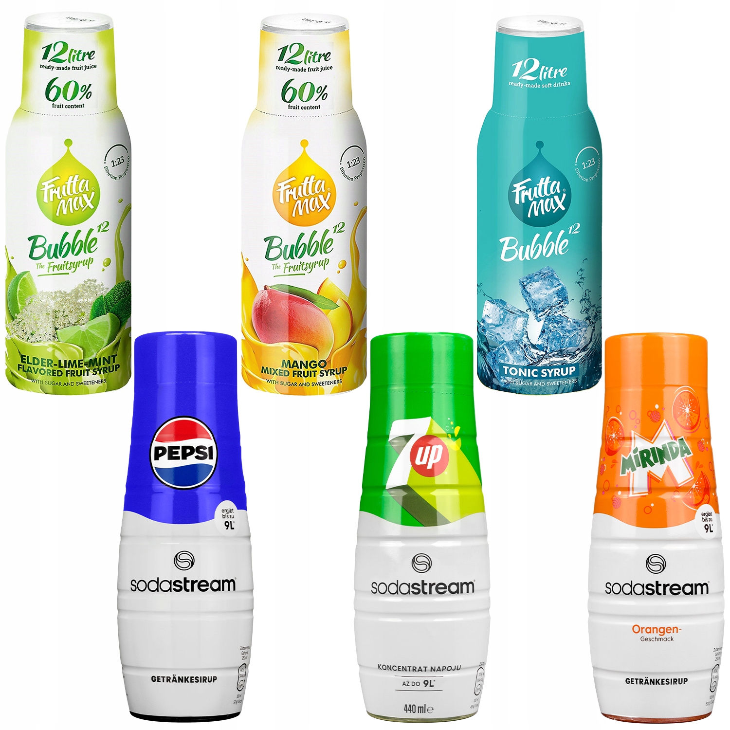Syropy Do Saturatora Sodastream Fruttamax Zestaw