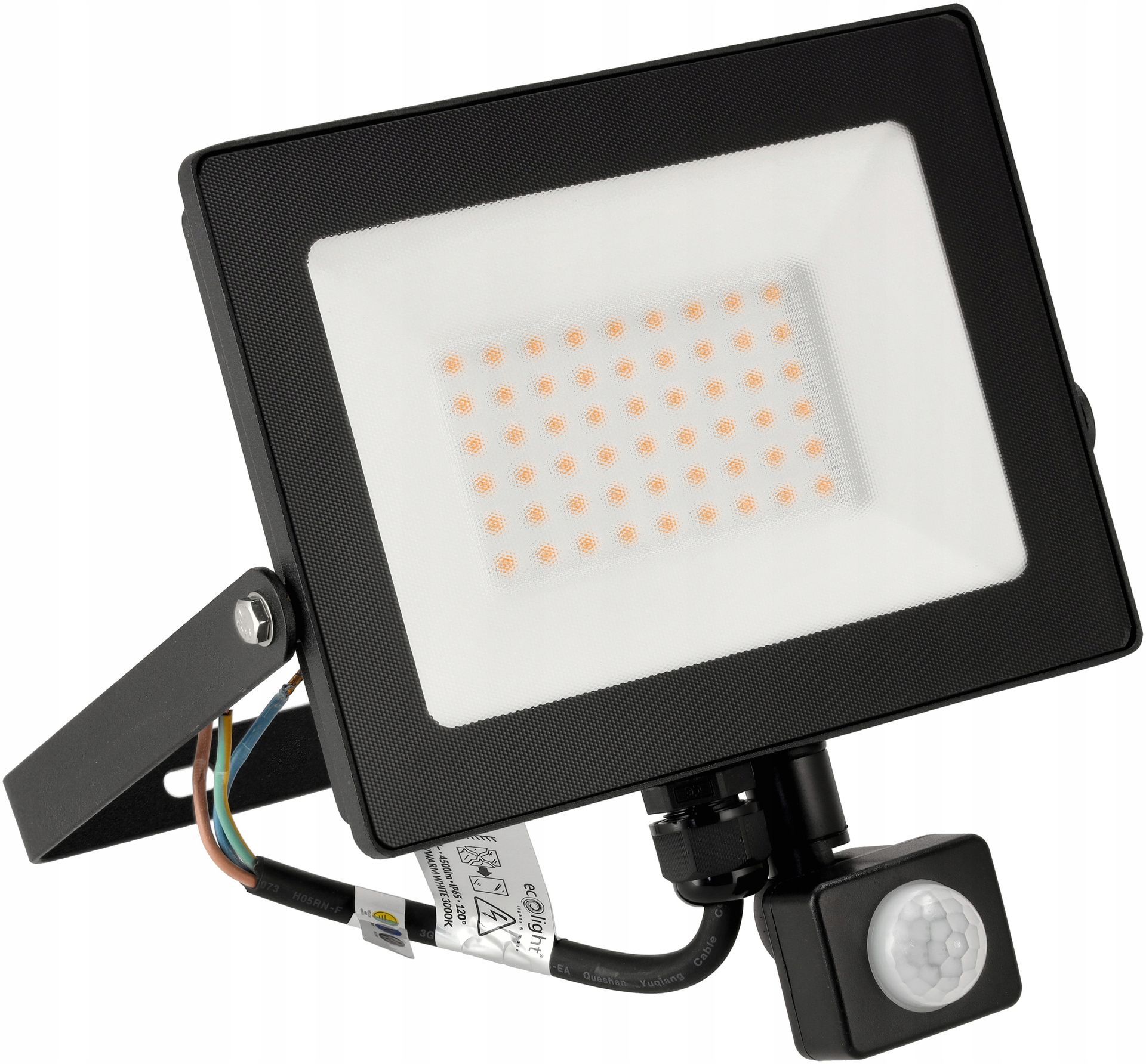 Naświetlacz Led Halogen Lampa 50W z Czujnik Ruchu