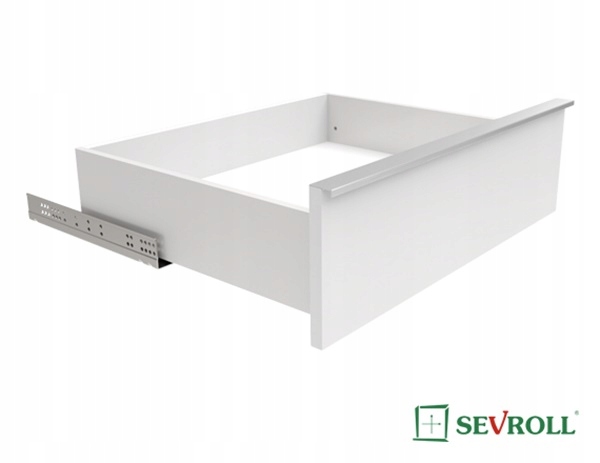 Szuflada Sevrollbox Slim 3D Pro średnia H131 L-500mm Biała Sevroll