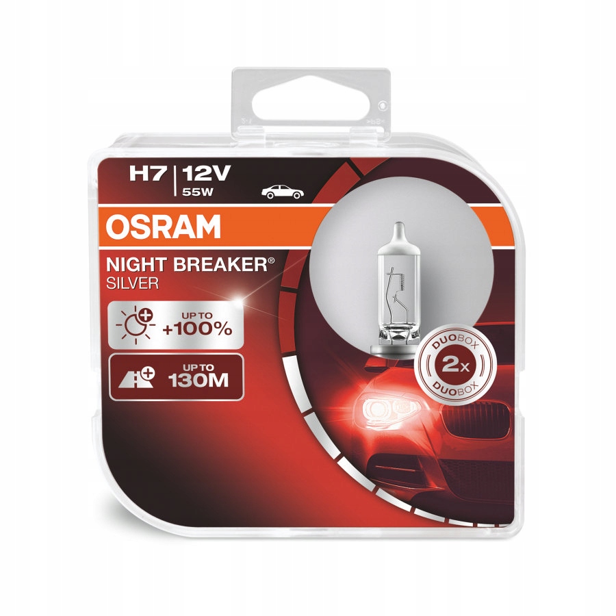 Żarówki Osram Żarówka H7 Night Breaker Silver H7 55 W 2 szt.
