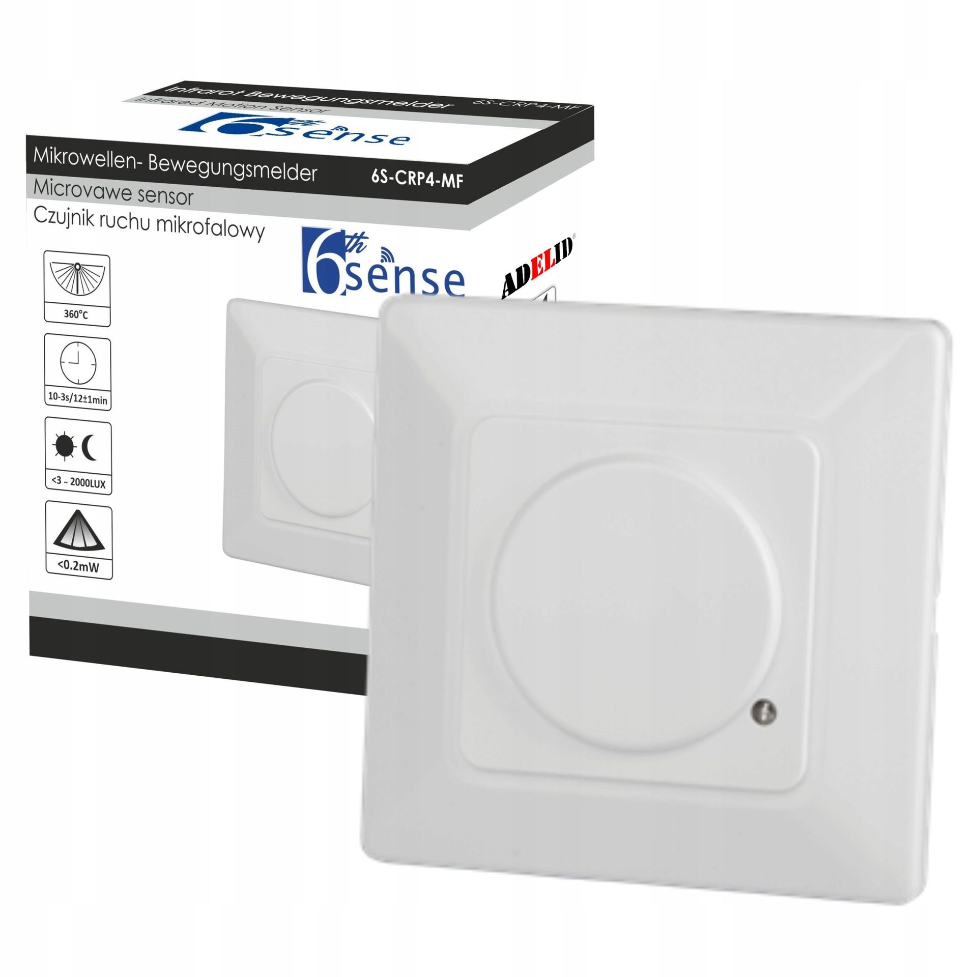 Czujnik Ruchu Mikrofalowy Do Puszki Sensor Led 6S